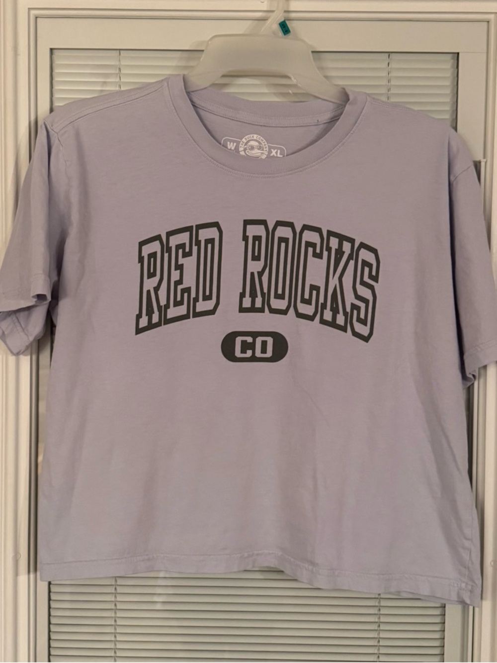 Red Rocks CO Lilac Crop Tee The Duck Company XL